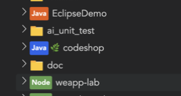yunedit-code 自动识别工作空间中的所有项目，Java、Node、Vue 多语言项目混合识别，无需安装插件
